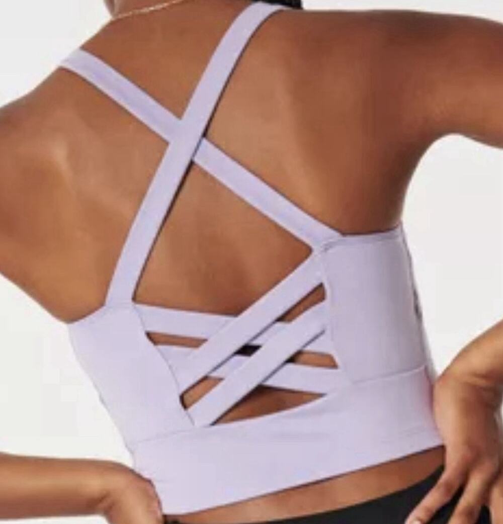 Gilly Hicks Recharge Tank Top Y2K Women's Lavender Sports Bra M A008030
